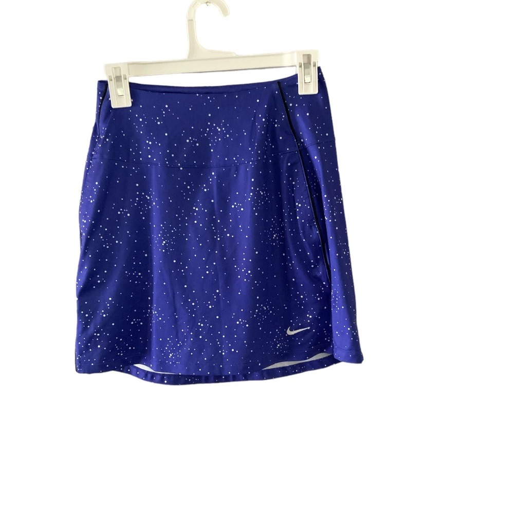 Nike Dri Fit Blue with White Polka Dots Exercise Skorts Size XS #1290 - Picture 5 of 7